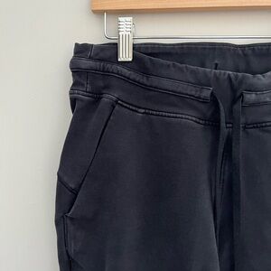 Lululemon Athletica Black Joggers, Size Small, Thick Buttery Stonewashed Fabric
